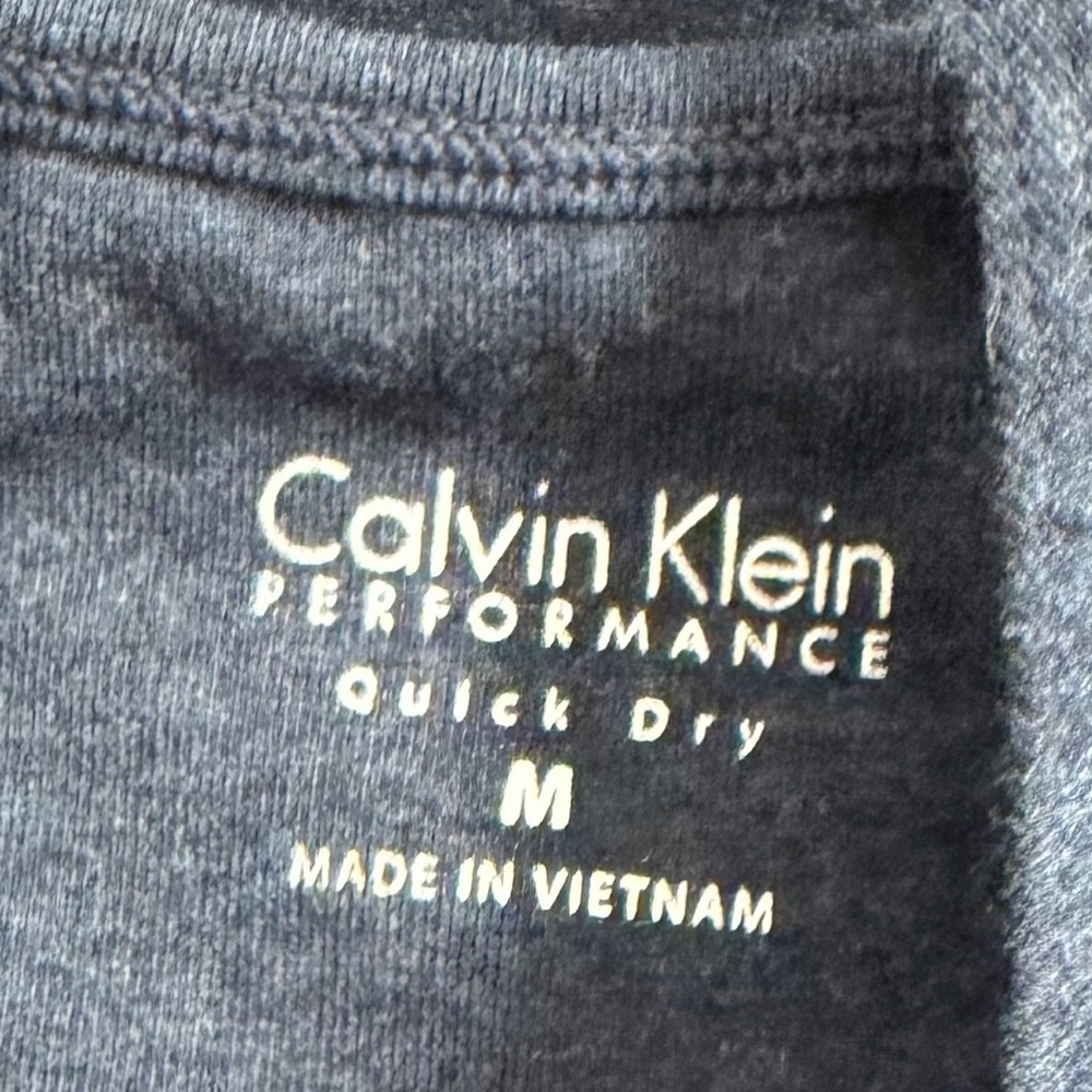 Calvin Klein Sports Bra Unlined Quick Dry Racerback Athletic Exercise Blue - Picture 5 of 7